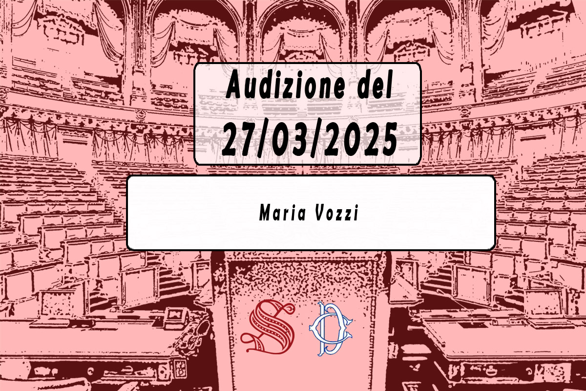 Audizione Maria Vozzi