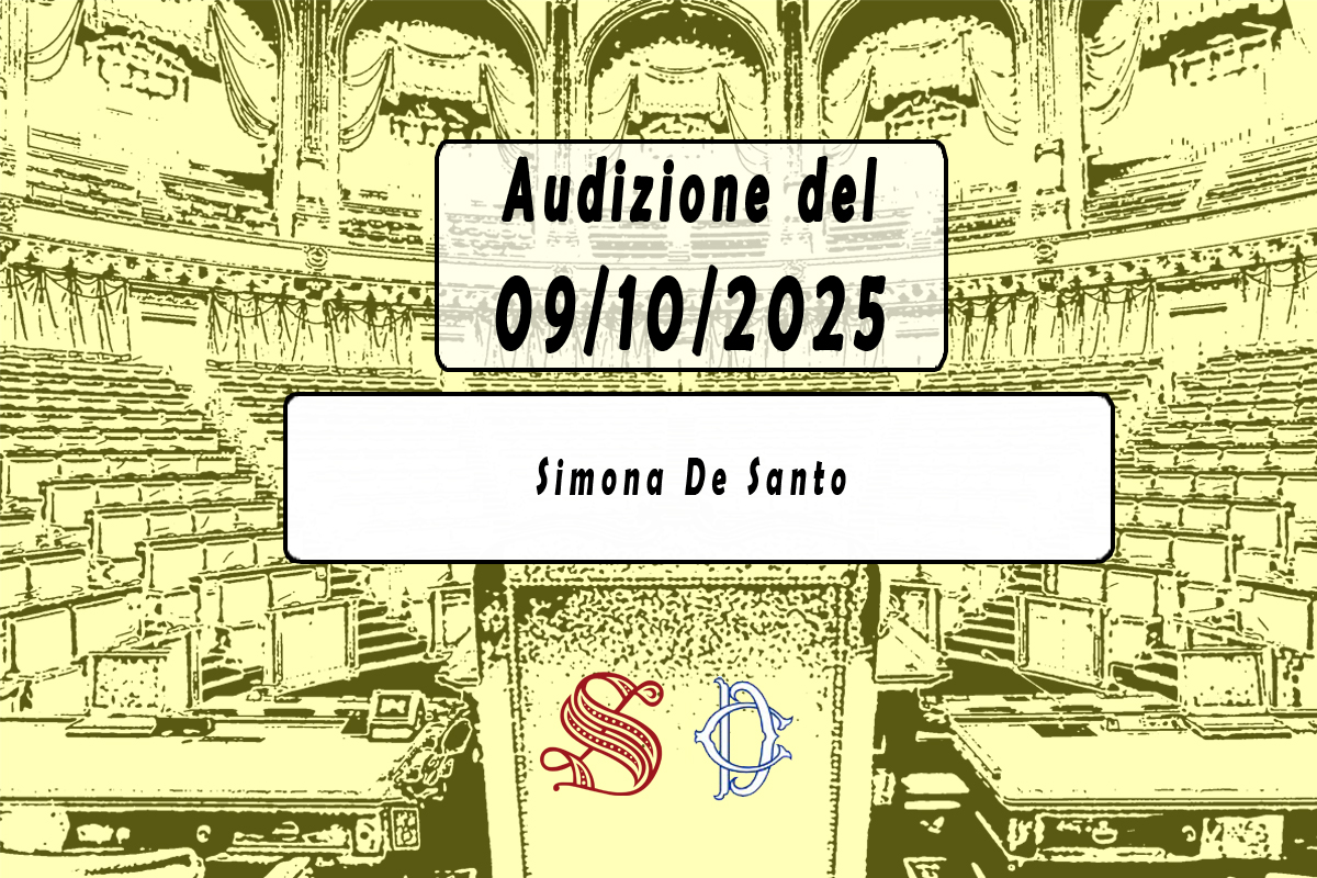 Audizione Simona De Santo